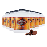 Набір таблеток для виживання The Survival Tabs Шоколад (8 банок / 1440 таблеток, запас на 4 місяці)