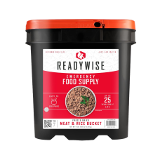 Аварійний набір сублімованого м'яса та рису ReadyWise Emergency Food Supply (88 порцій, відро) термін зберігання 25 років