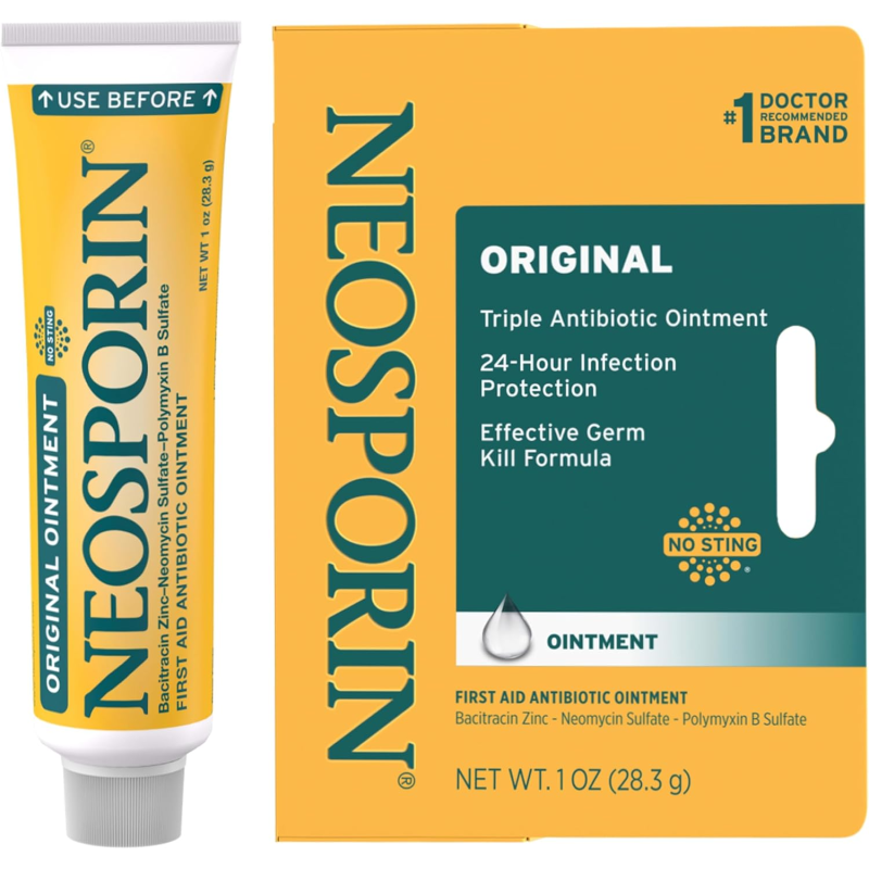 Антибактеріальний мазь Neosporin Original First Aid Antibiotic Ointment від порізів, ран та опіків, 28.3 г (1 oz)