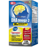 Преміум Омега-3 ДГК LABO Nutrition OmaxPure DHA rTG (Японія), 120 капсул — Оригінал за найнижчою ціною