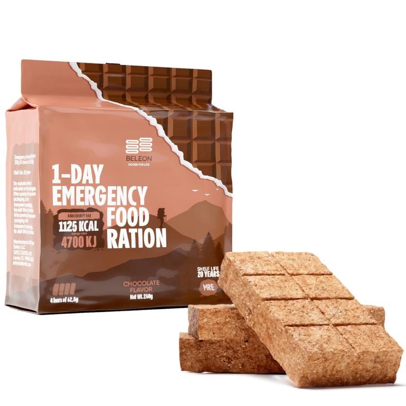 Аварійний сухий пайок на добу Emergency Food Supply Шоколадні батончики (265 г, 20 років зберігання)