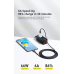 Кабель PD Type-C з потужністю 120 Вт швидке заряджання. Довжина 1 метр. Чорний.