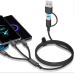 Зарядний кабель 1,2 метра 3в1: iPad, Micro-USB, Type-C