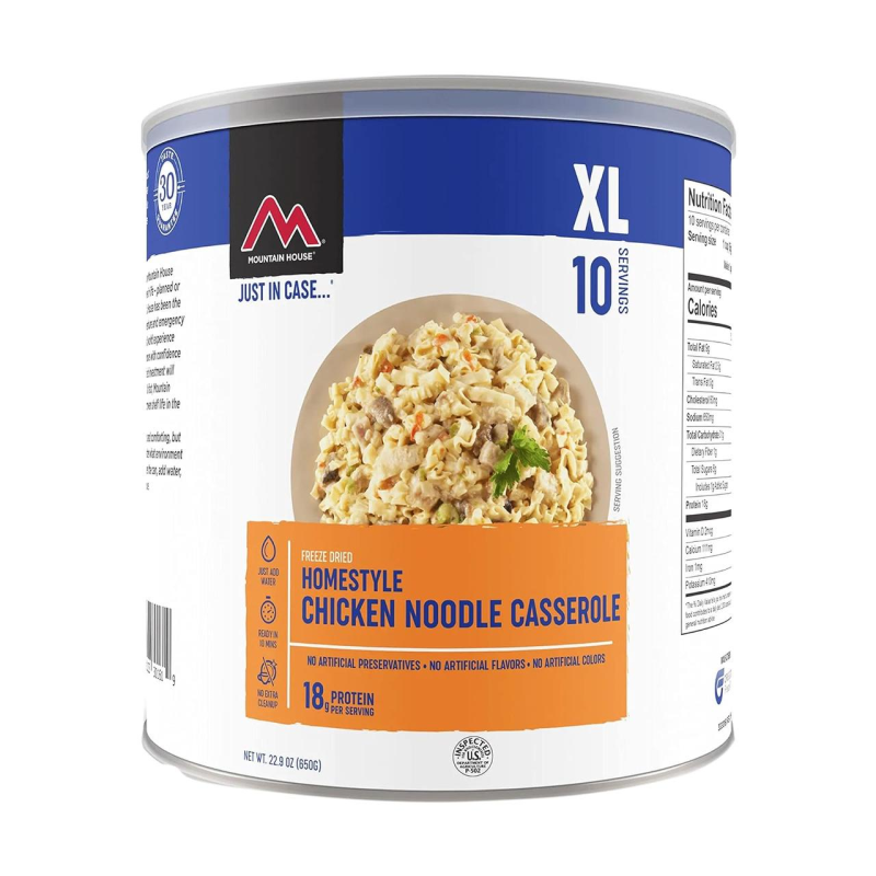 Сублімовані продукти Mountain House Homestyle Chicken Noodle Casserole (США) 30 років зберігання!