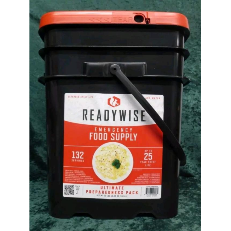 Сублімована їжа READYWISE Emergency Food Supply, 132 порцій США зберігання 25 років!