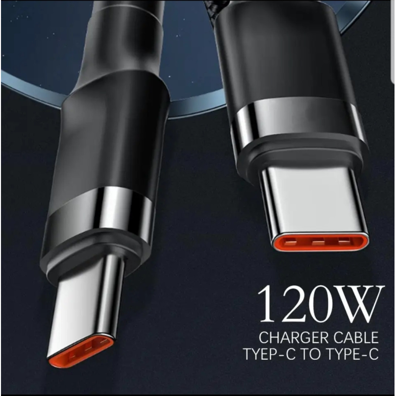 Зарядний кабель Type-C /Type-C. PD120 W 1метр