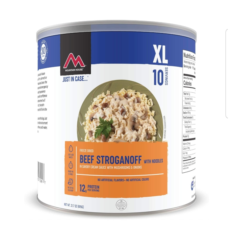 Сублімована їжа Mountain House Beef Stroganoff 10порцій США зберігання 30 років!