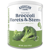 Сублімовані суцвіття броколі Augason Farms Broccoli Florets & Stems (28 порцій, банка №10) термін зберігання 30 років