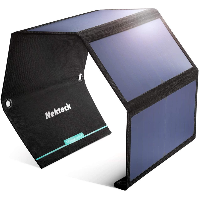 Nekteck 28W Сонячна панель портативна 2 порти USB