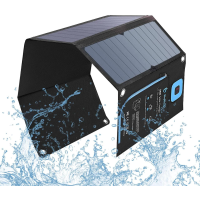 Портативна складана сонячна панель BigBlue SunPower 28W з амперметром