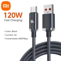 Кабель надшвидкої зарядки Xiaomi USB — Type-C 120W (1 метр, чорний) Кабель надшвидкої зарядки Xiaomi USB — Type-C 120W (1 метр, чорний)