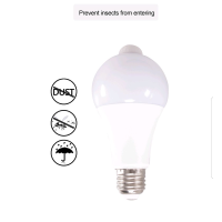 Світлодіодна LED лампа з датчиком руху E27 18W 220V