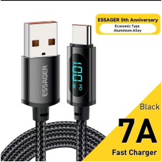 Кабель зарядний Essager USB — Type-C 100 W 7 A 1метр