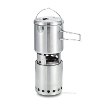 Комплект Solo Stove Titan + Pot 1800 — піролізна піч-щепочниця з казанком (США)