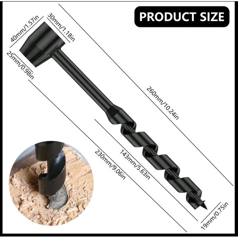 Ручне свердло 19 мм. Виживання в лісі.