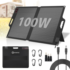 Портативна складана сонячна панель Voominhtec 100W 22V ETFE